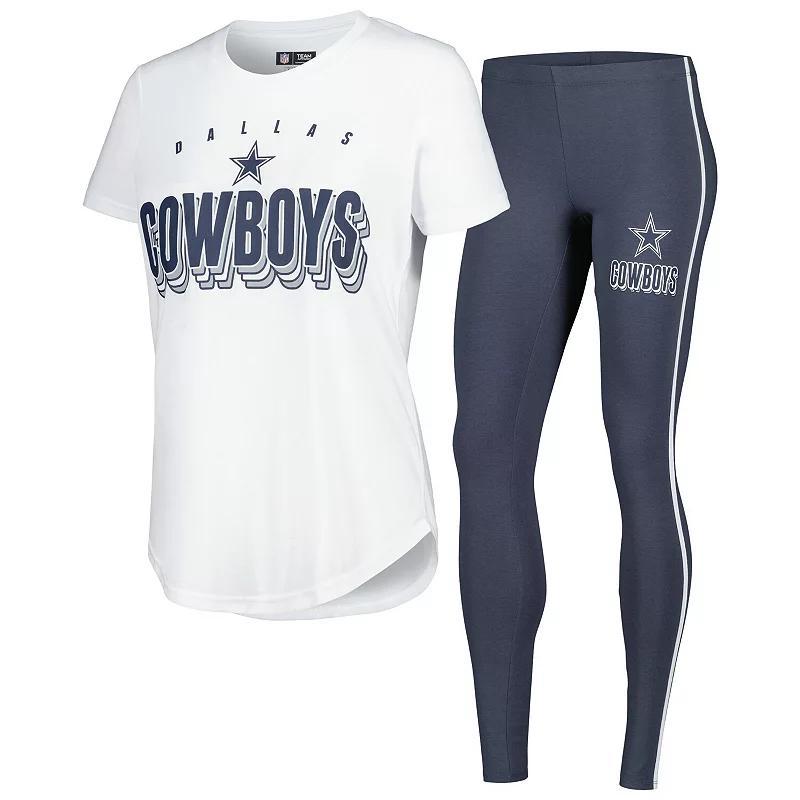 Womens Concepts Sport /Charcoal Dallas Cowboys Sonata T-Shirt & Leggings Set Product Image