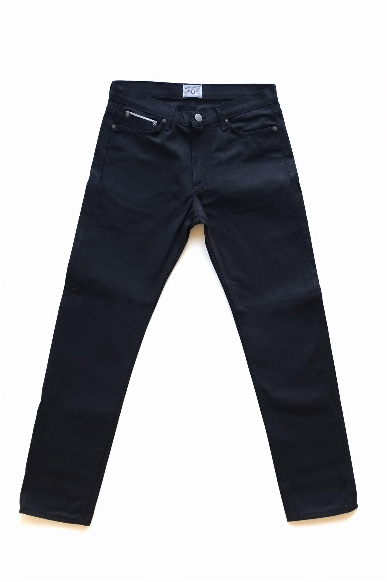 Japanese Jet Black | Slim Straight Selvedge Denim Product Image