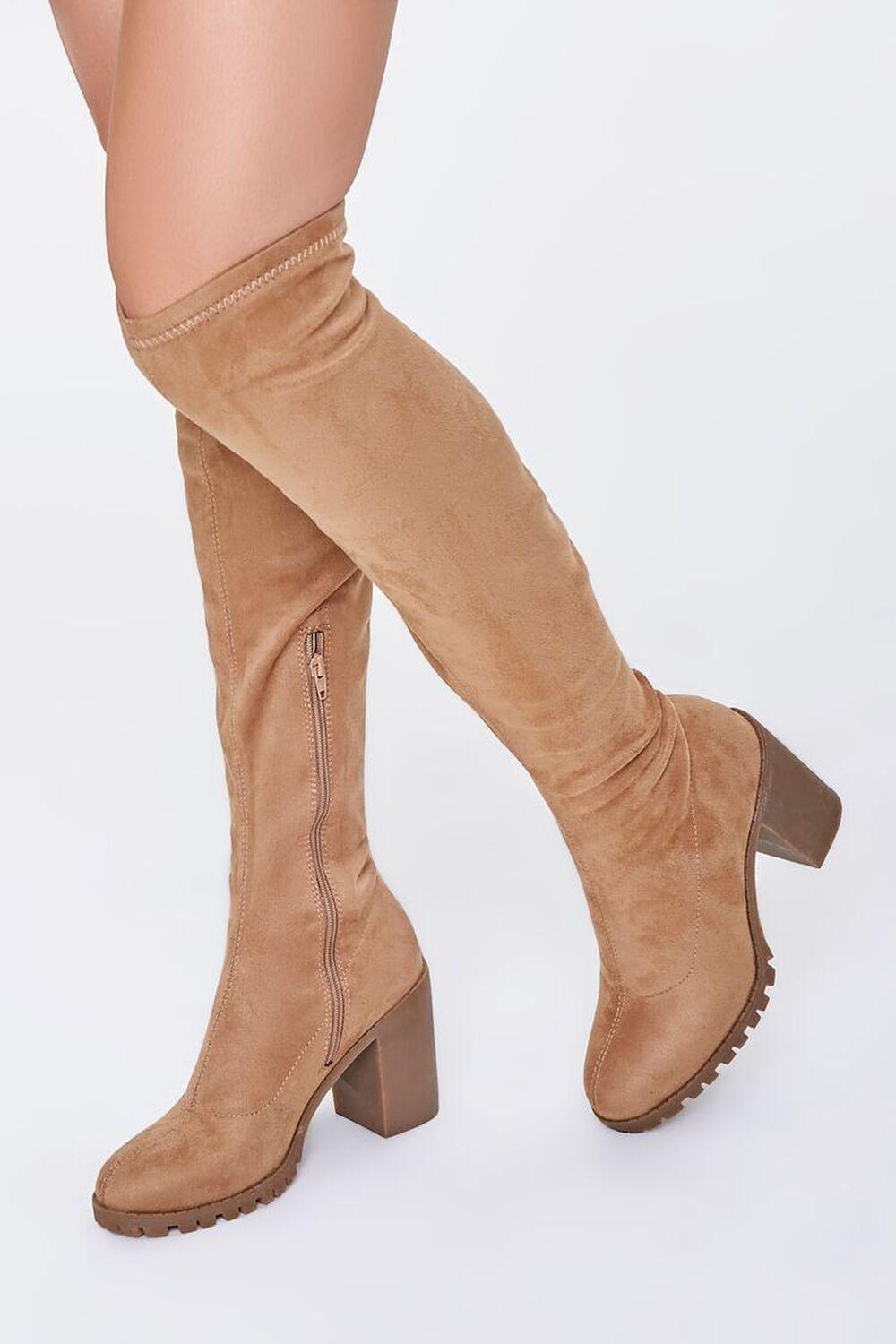 Faux Suede Over-the-Knee Boots | Forever 21 product image