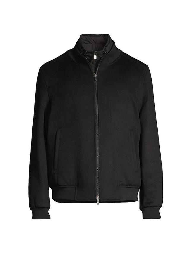 Mens Wool Bomber Jacket Product Image