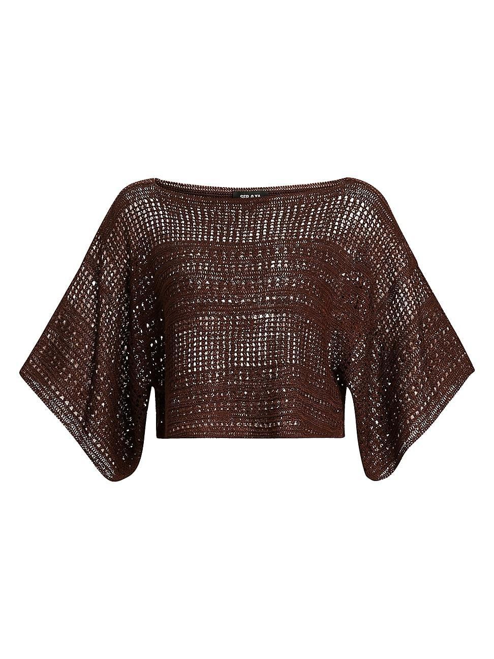 Womens Tahiti Crochet Shirt Product Image