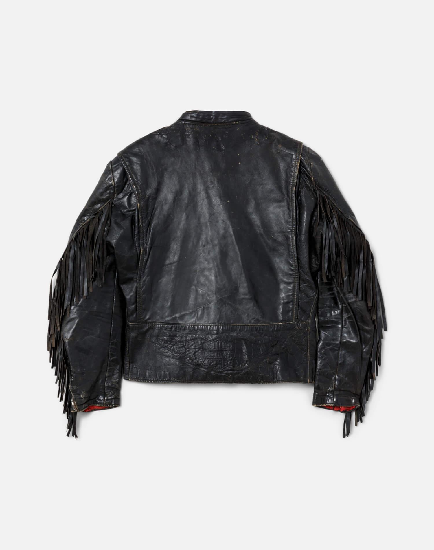 60s Harley Leather Fringe Jacket- #22 Female Product Image