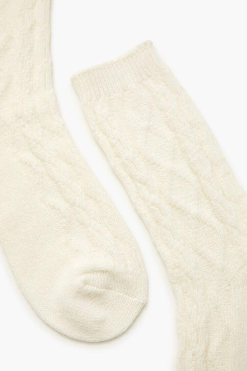 Cable Knit Crew Socks | Forever 21 Product Image