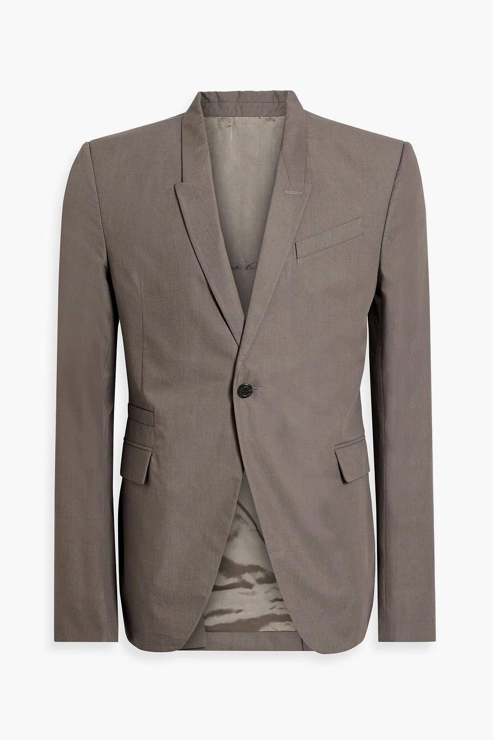 Blazer Aus Baumwollsatin In Mushroom Product Image