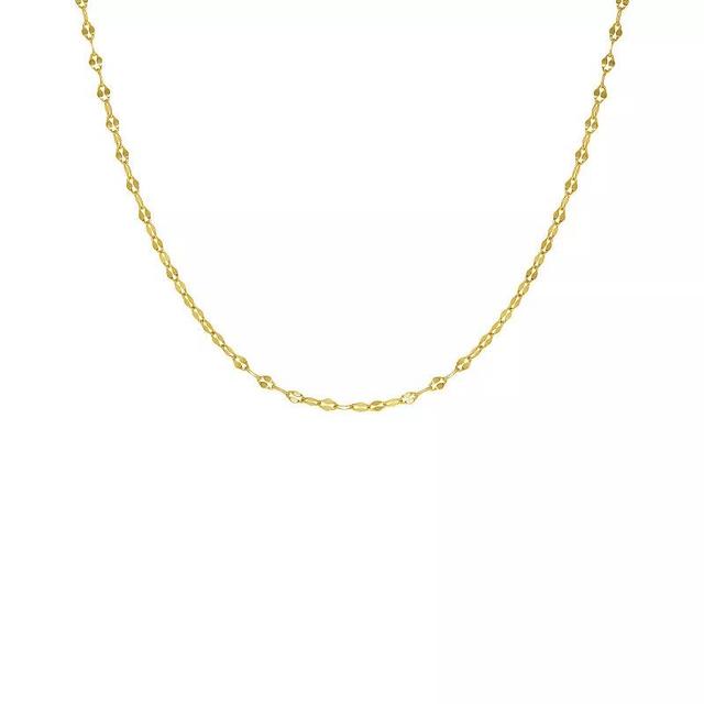 PRIMROSE 24k Gold over Sterling Silver Butterfly Chain Necklace, Womens Gold Tone Product Image