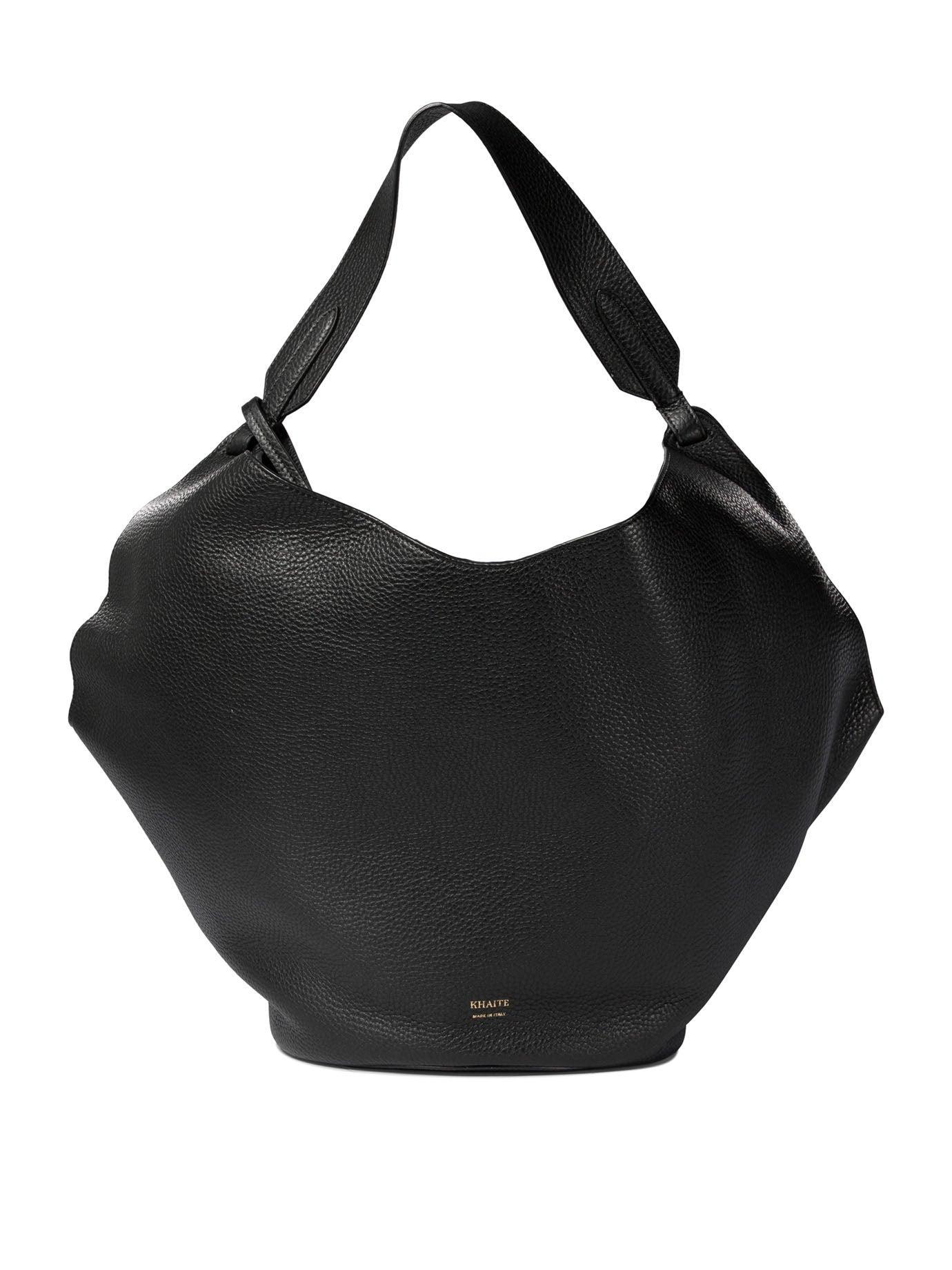 Women's "medium Lotus" Tote Bag In Black Product Image