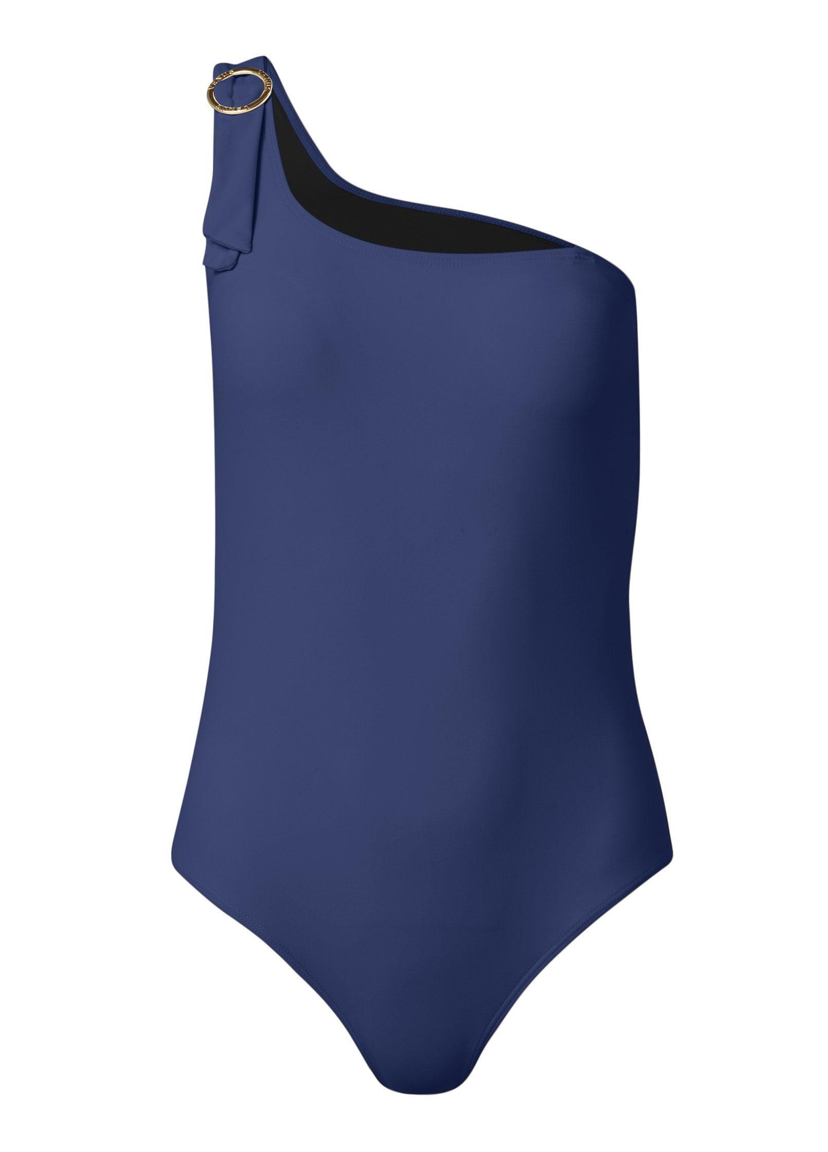 One-Shoulder One-Piece - Ultramarine Blue Product Image