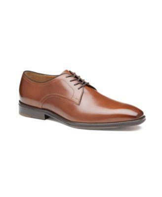 Johnston & Murphy Sullivan Plain Toe Italian Calfskin) Men's Lace Up Wing Tip Shoes Product Image