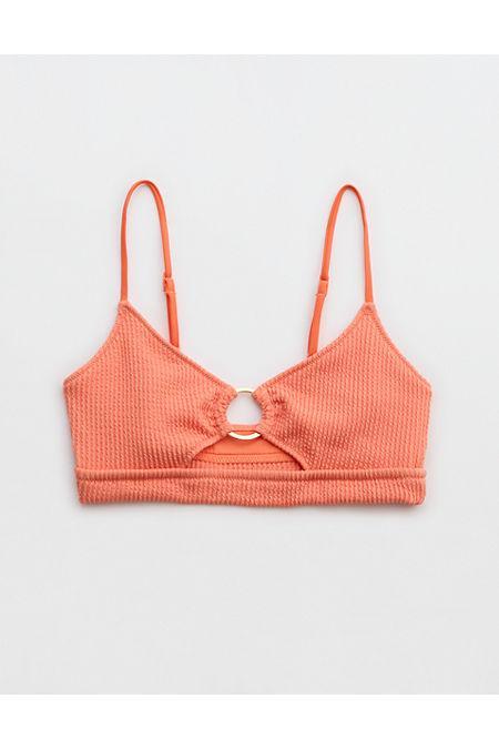 Aerie Crinkle Scoop Cutout Bikini Top Women's Product Image