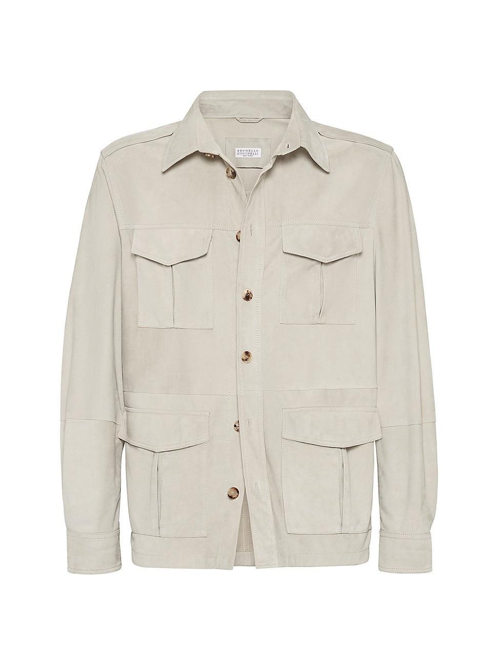 Mens Double Face Suede Unlined Safari Jacket Product Image