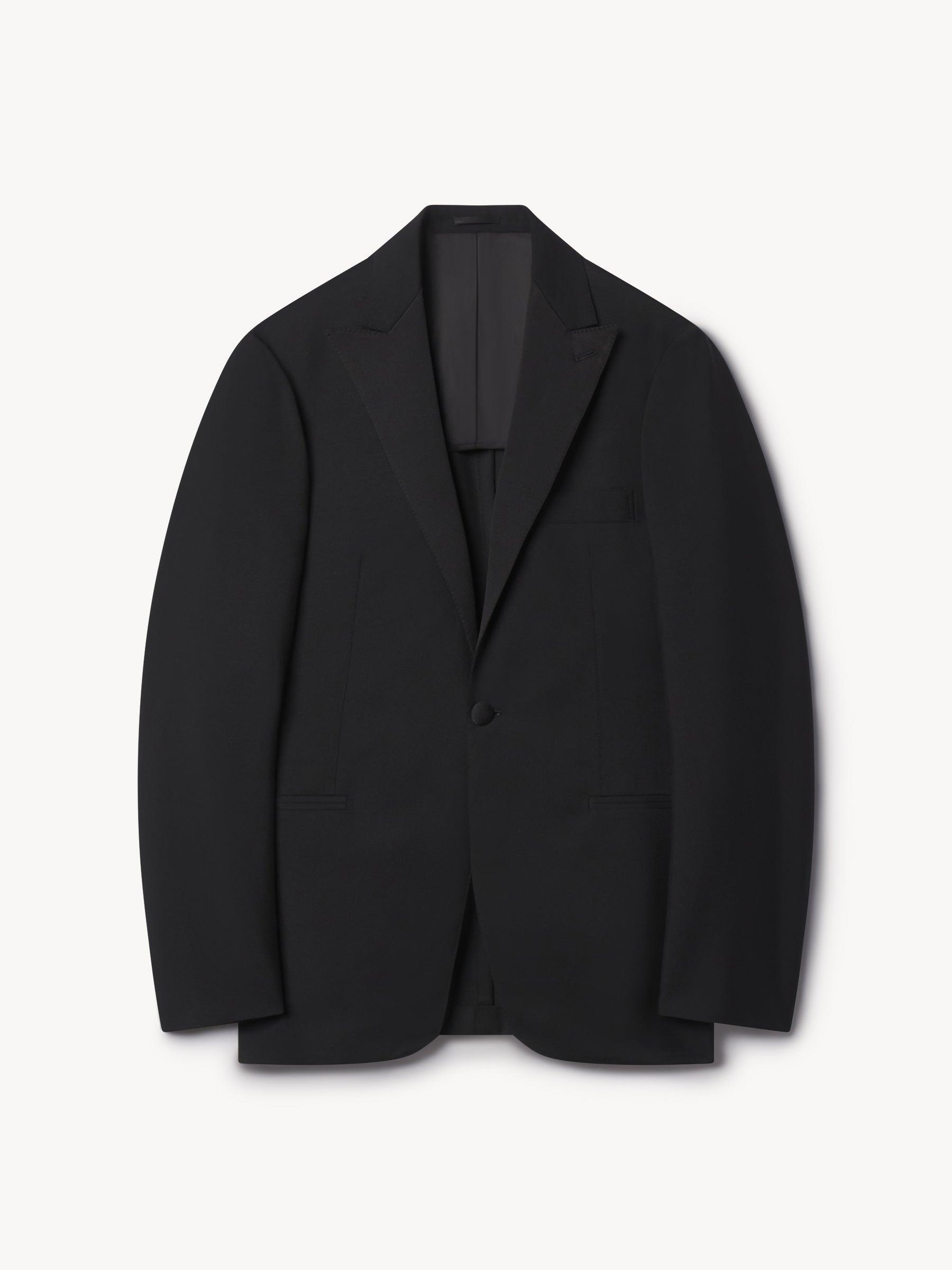 Black J.Mueser Italian Wool Mohair Tuxedo Jacket Product Image