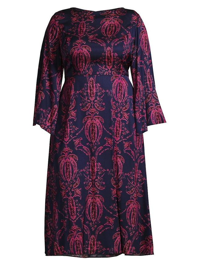 Womens Lucrezia Printed Midi-Dress Product Image