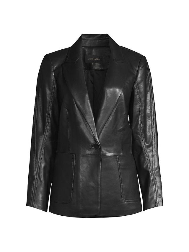 KOBI HALPERIN Benji Faux Leather Jacket Product Image