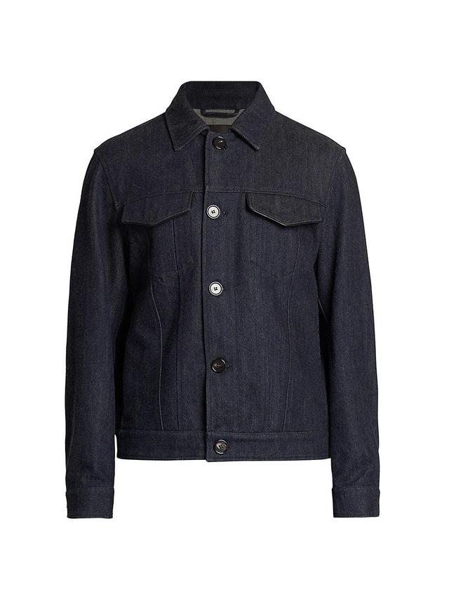 Mens Nieve Denim Trucker Jacket Product Image