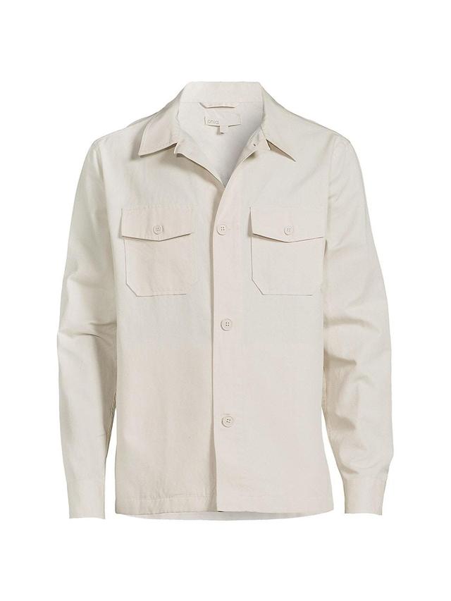 Mens Twill Camp Collar Overshirt Product Image