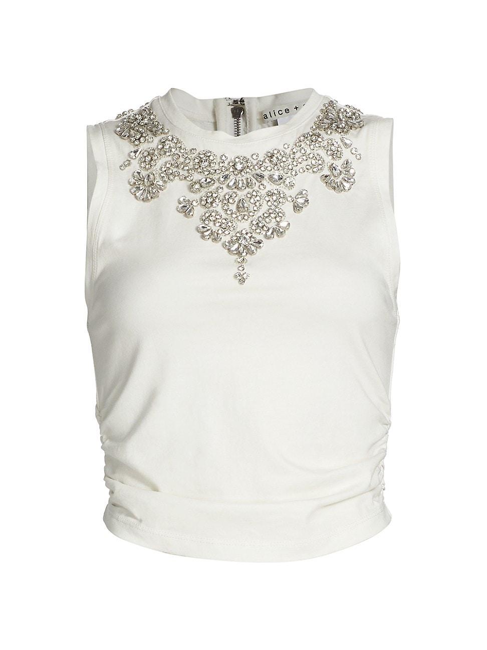 Womens Kappa Embellished Cropped Tank Product Image