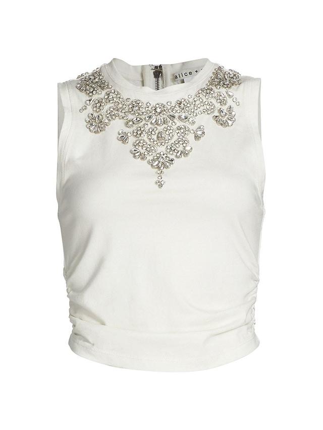 Womens Kappa Embellished Cropped Tank Product Image