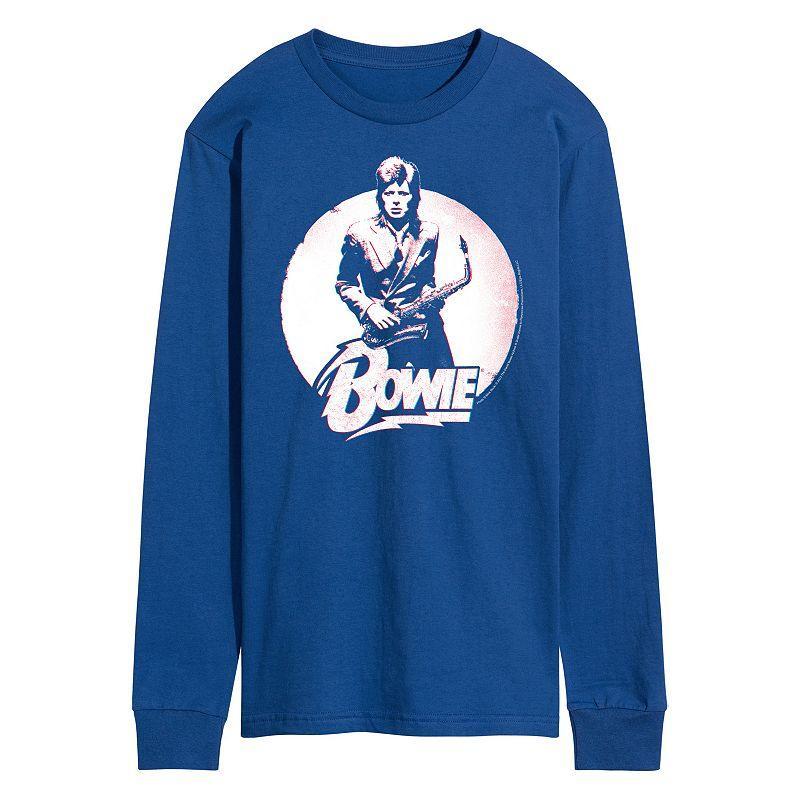 Mens David Bowie Distressed Long Sleeve Tee Product Image