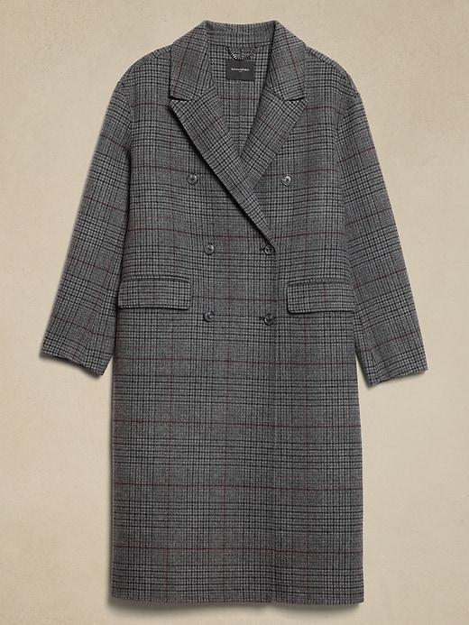 Double Face Wool-Blend Oversized Coat Product Image