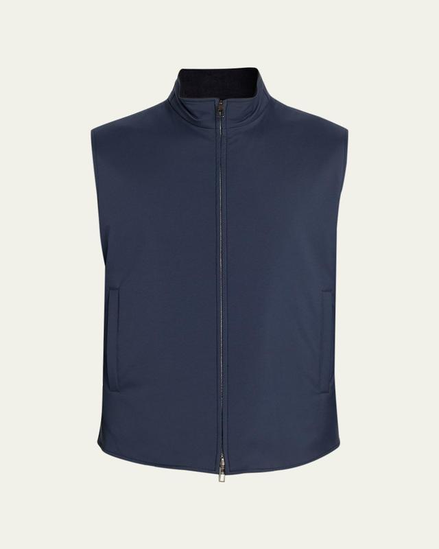 Mens Marlin Cashmere and Nylon Reversible Vest Product Image