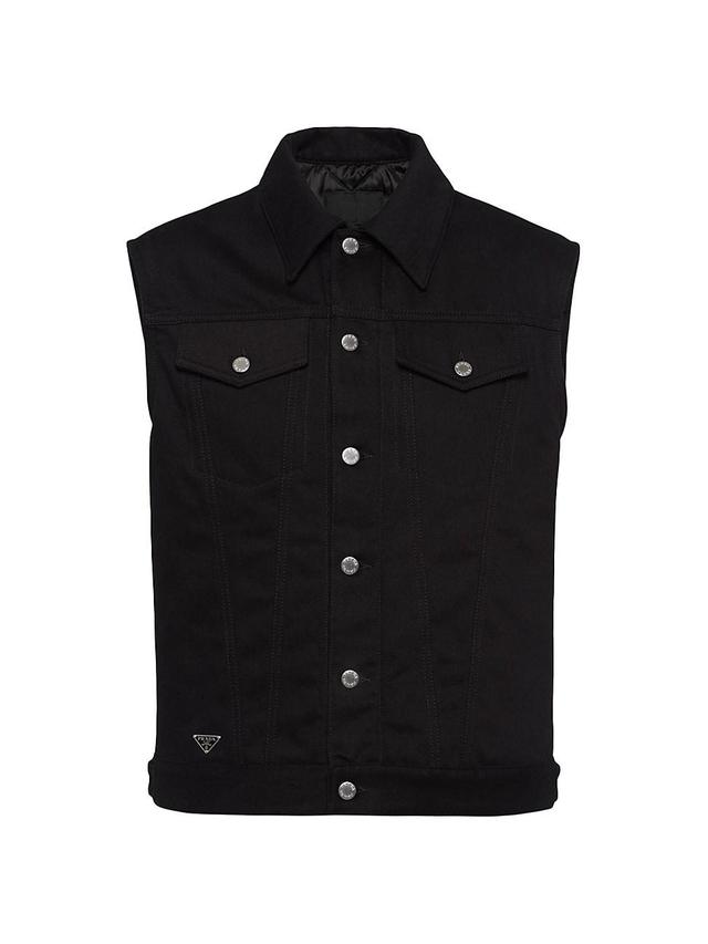 Mens Bull Denim Vest Product Image