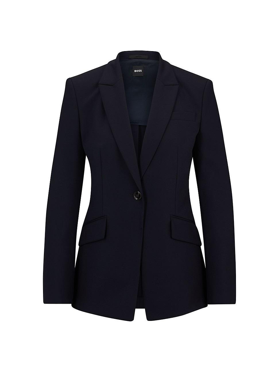 Womens Slim-Fit Jacket in Quick-Dry Stretch Cloth Product Image