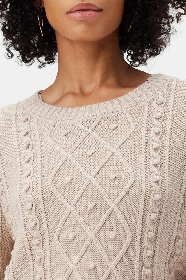 Faedra Organic Cotton Sweater - Oat Product Image