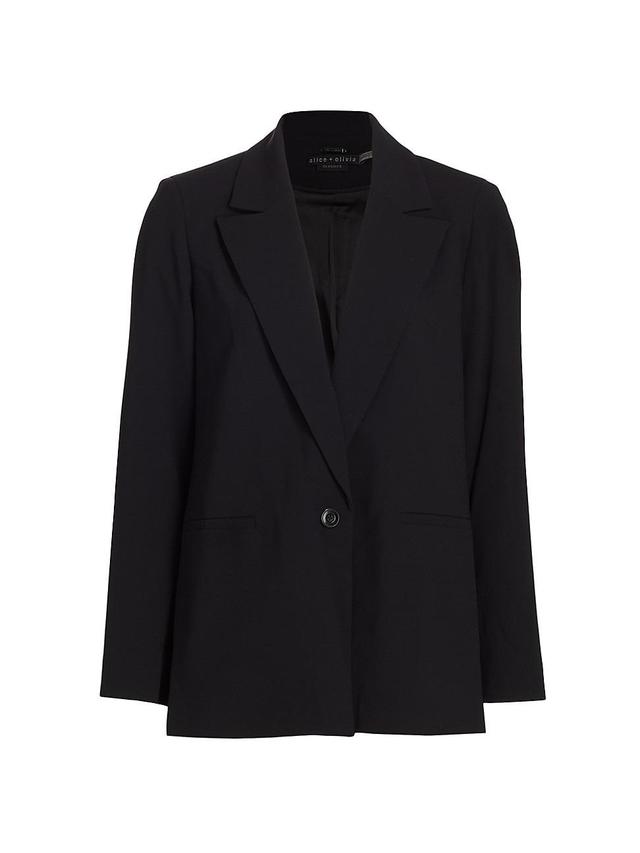 Womens Denny Crepe Single-Button Blazer Product Image