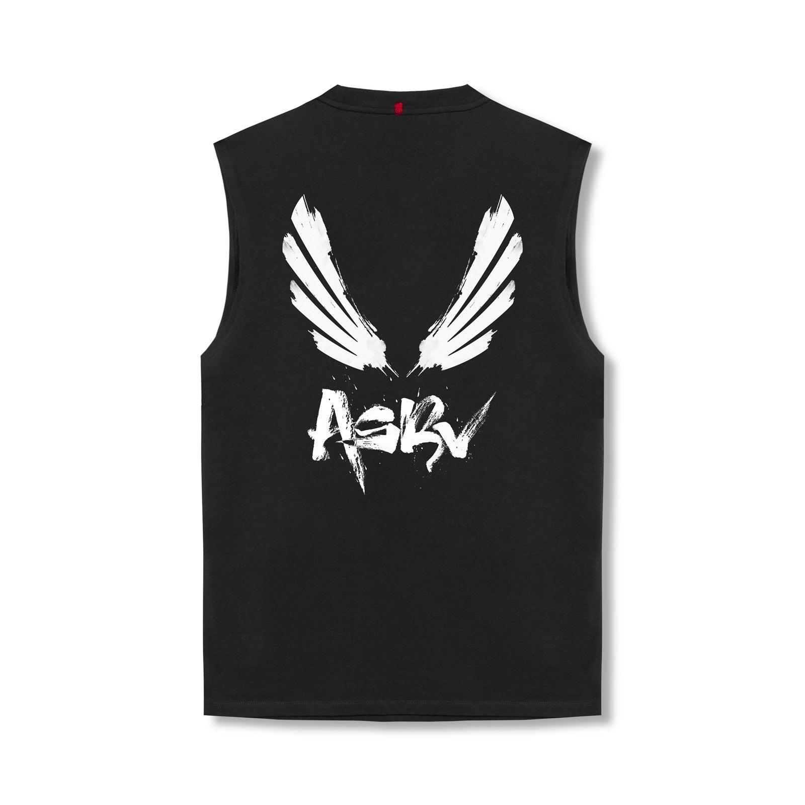 0807. Tech Essential™ Relaxed Cutoff   -   Black "Brush Wings/ASRV" Product Image