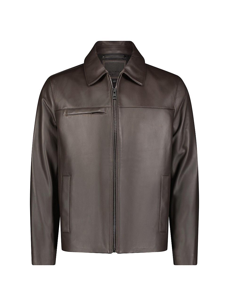 Mens Damour Matte Leather Jacket Product Image