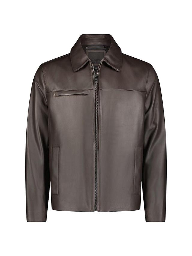 Mens Damour Matte Leather Jacket Product Image