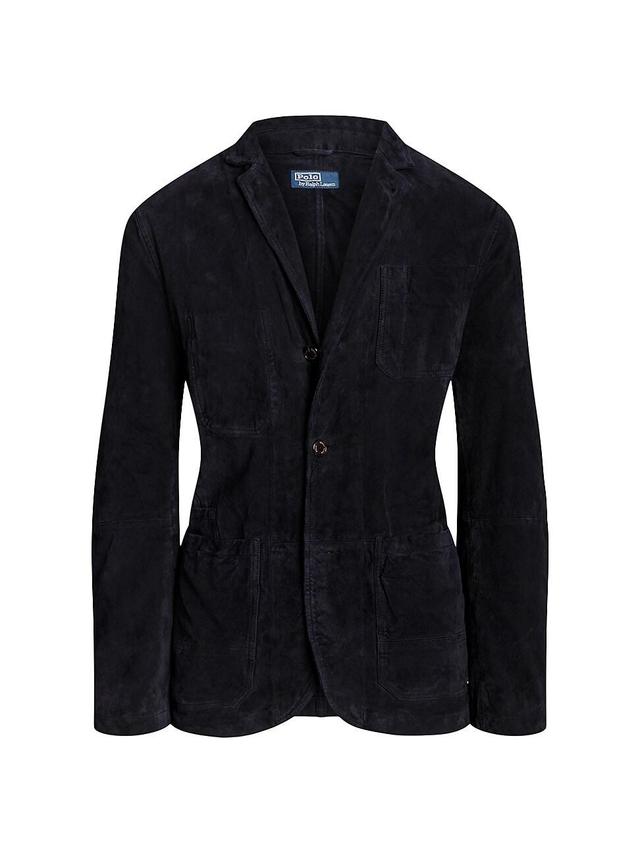 Mens Wool Notch Lapel Blazer Product Image