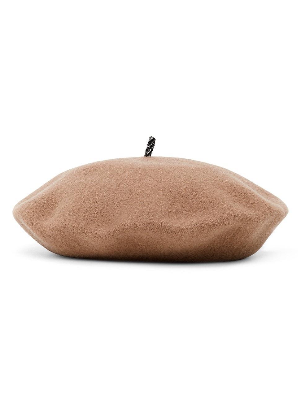 Womens Wool Beret with Precious Detail Product Image