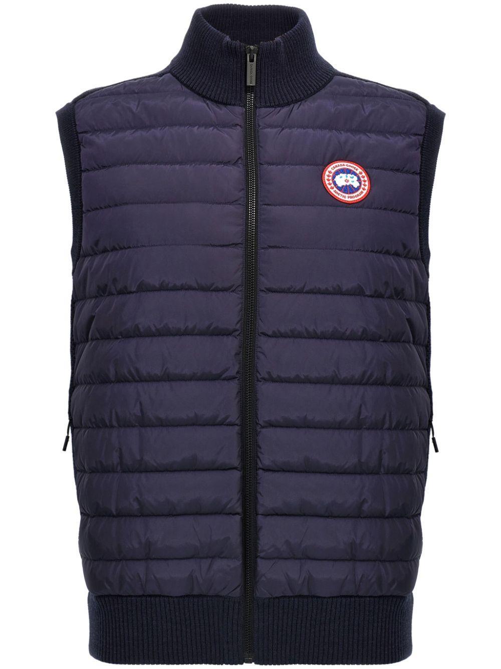 CANADA GOOSE Hybridge Knit Vest In Blue Product Image