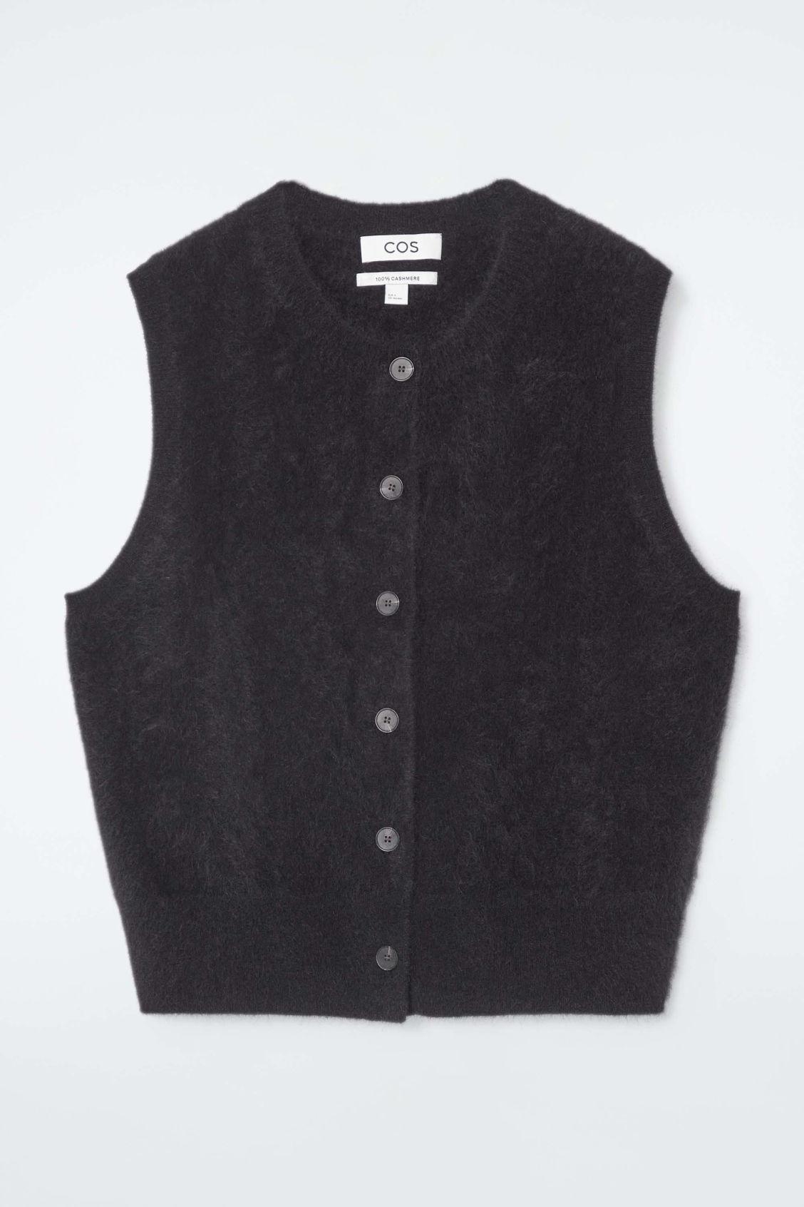 PURE BRUSHED-CASHMERE WAISTCOAT Product Image