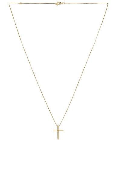 Gucci Link To Love Cross Necklace in Metallic Gold Product Image