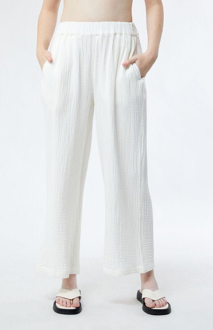 Billabong Follow Me 2 Wide Leg Cotton Gauze Pants Product Image