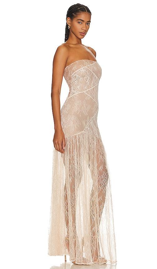 Nicole Lace Dress In Dusty Peach Product Image