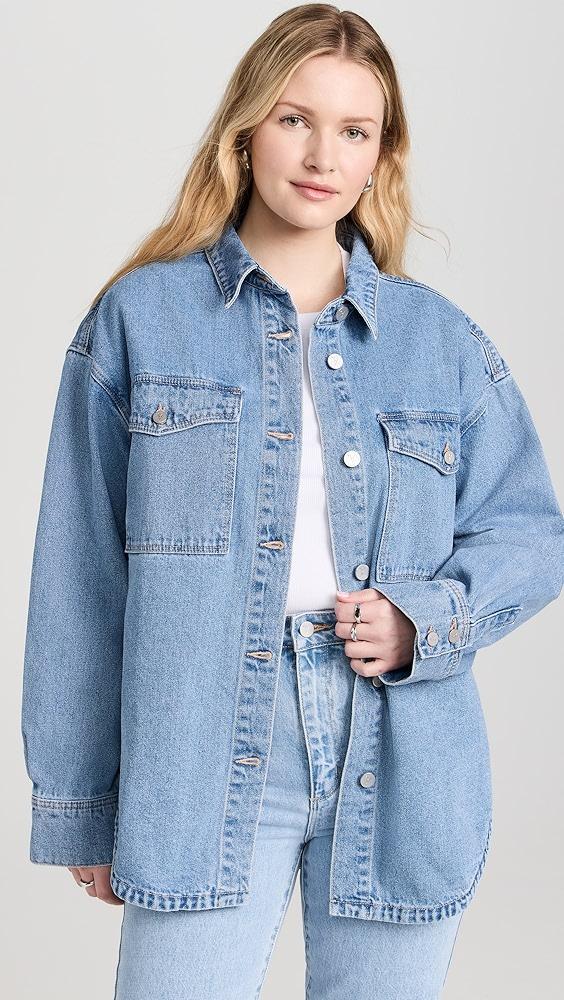 ABRAND Denim Shacket | Shopbop Product Image