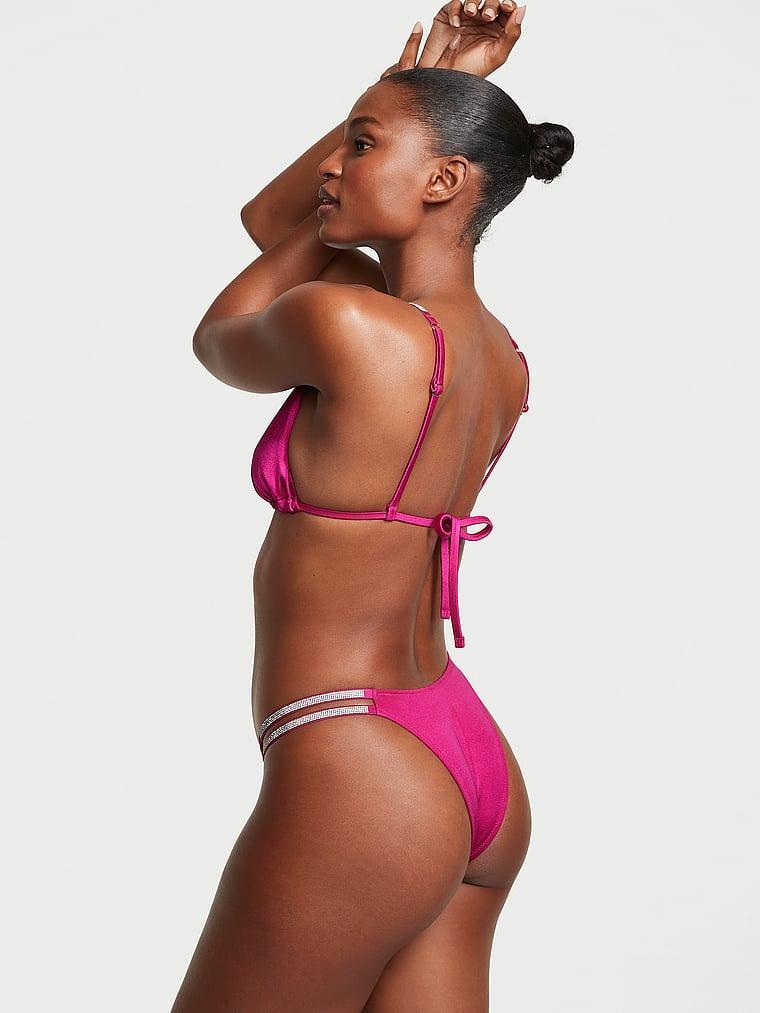 Double Shine Strap Brazilian Bikini Bottom Product Image