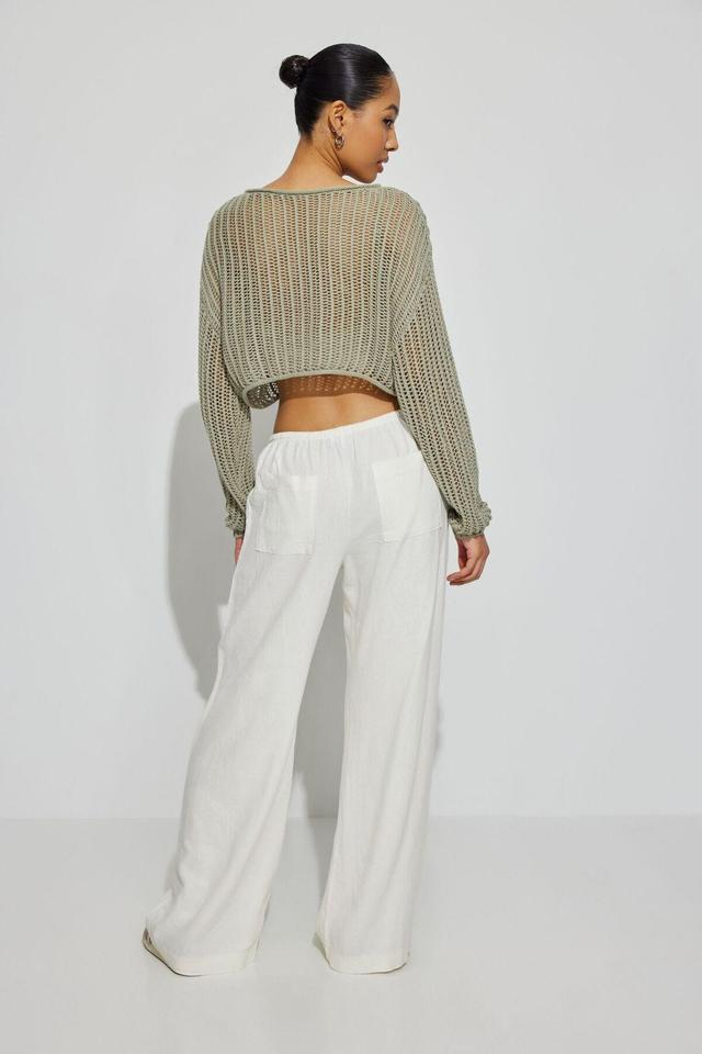 Millie Linen Pull-On Pants Product Image