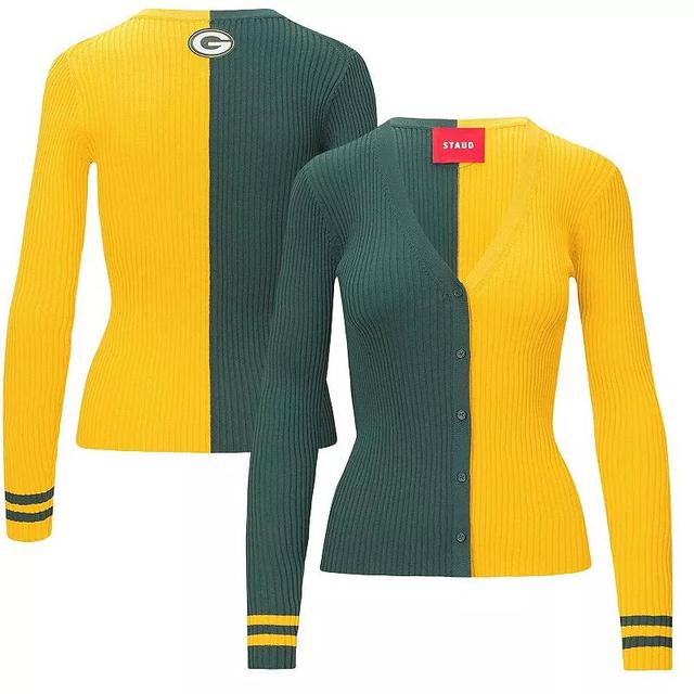 Womens STAUD /Gold Bay Packers Cargo Sweater Product Image