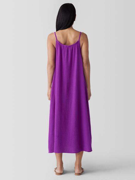 EILEEN FISHER Organic Cotton Lofty Gauze Cami Dressfemale Product Image