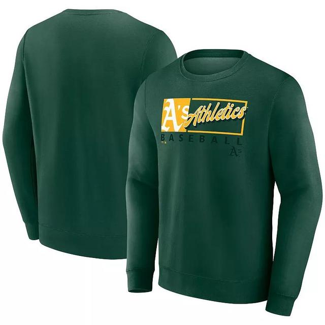 Mens Fanatics Oakland Athletics Focus Fleece Pullover Sweatshirt Product Image