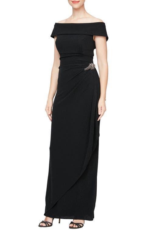 Alex Evenings Embellished Off the Shoulder Gown Product Image