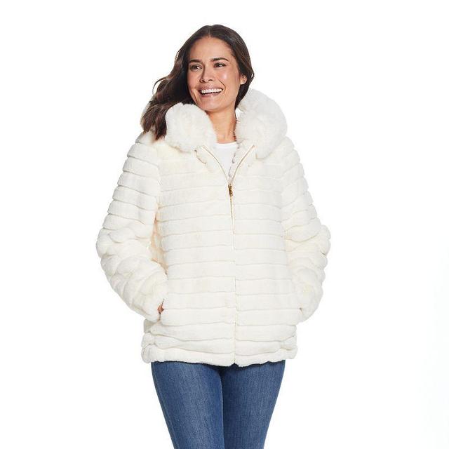 Gallery Hooded Faux Fur Jacket Product Image