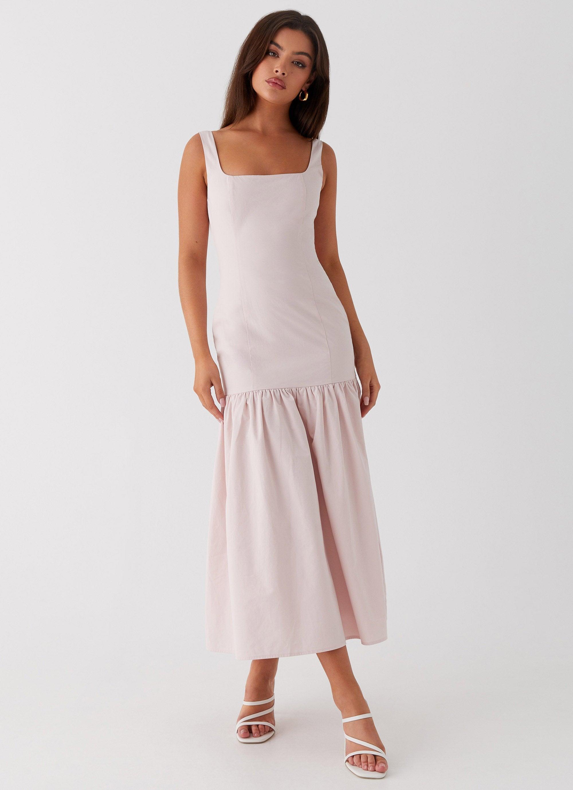 Ladylike Midi Dress - Pink Product Image