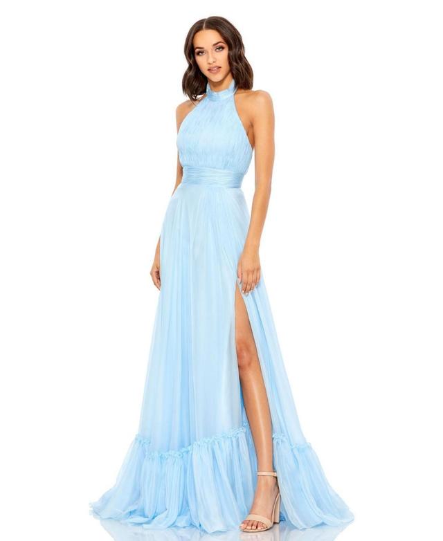 Womens Chiffon Tiered Gown Product Image