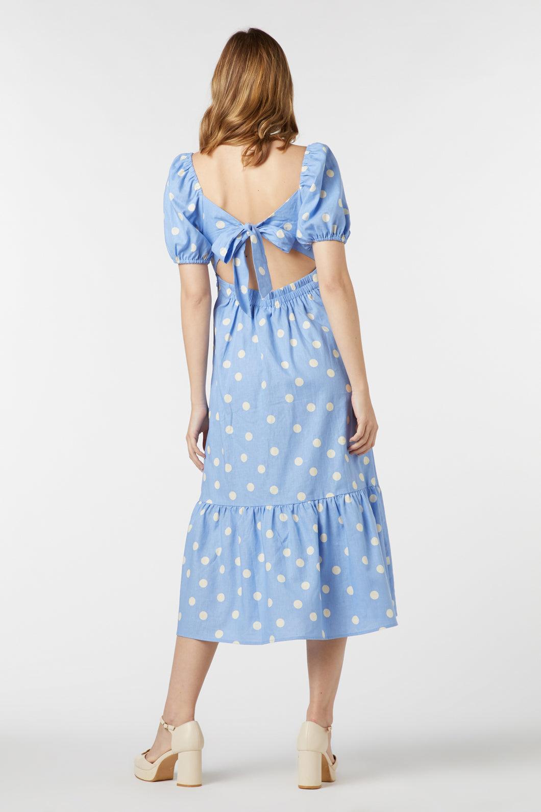 Lucy Polka Dot Midi Dress Product Image