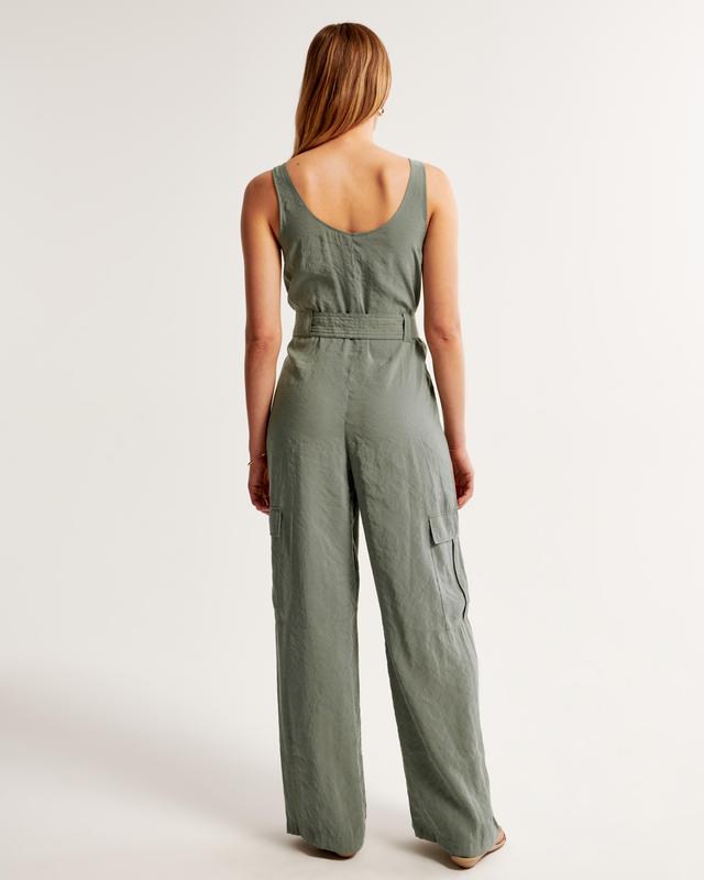 Draped Utility Jumpsuit Product Image